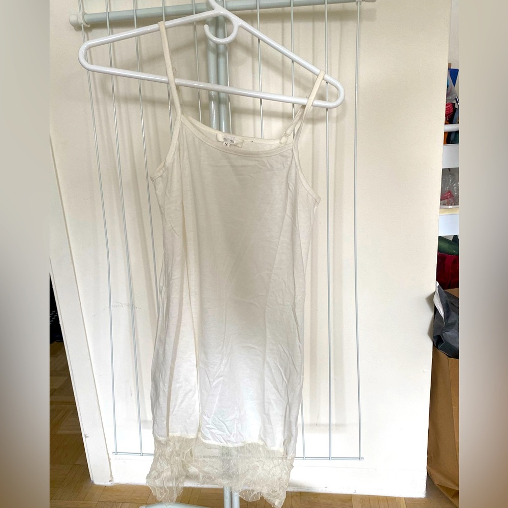 Lace bottom dress / slip